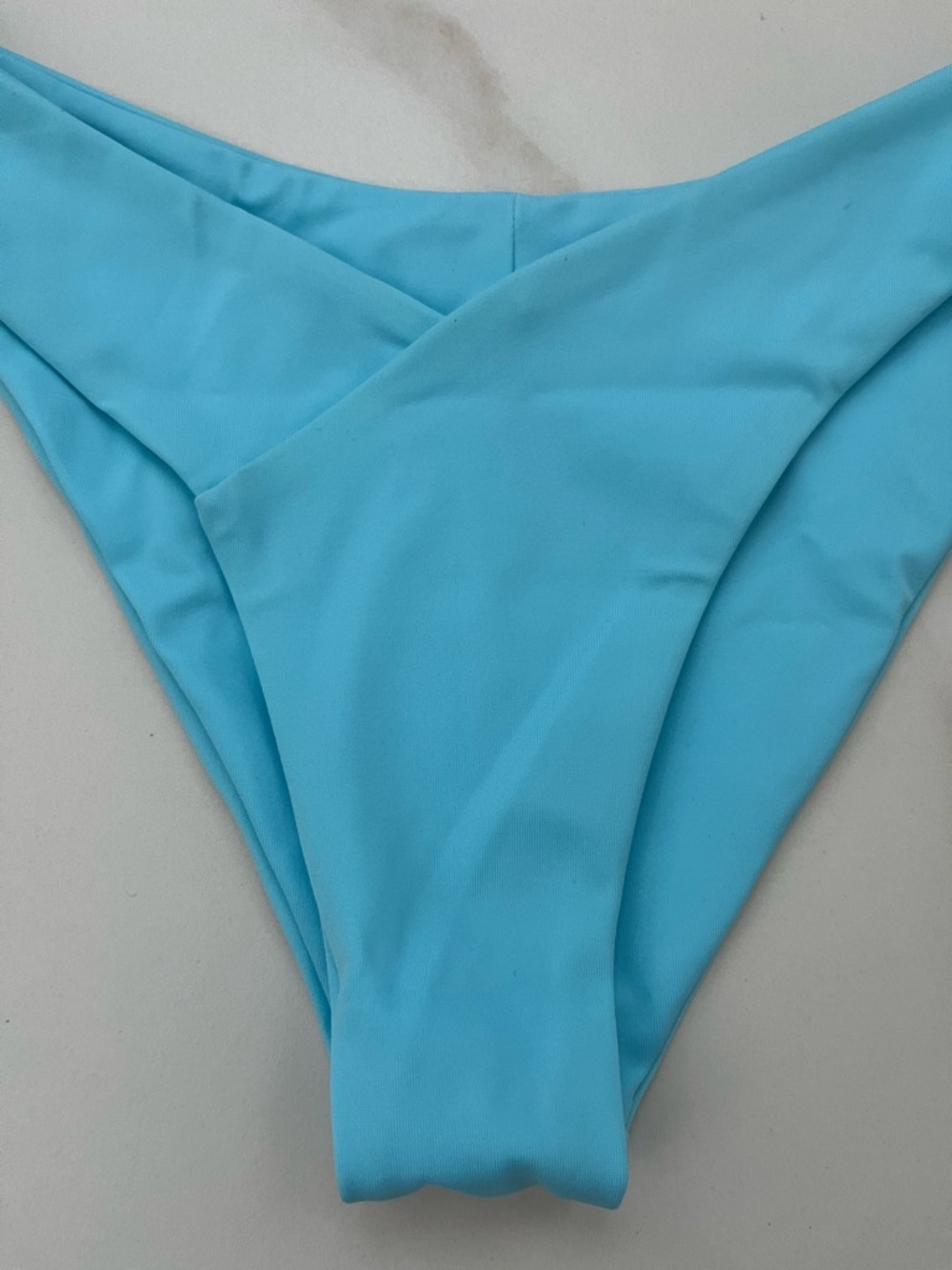 Light Blue V-Waist Bikini Bottom - Women Swim XS - Picture 2 of 6